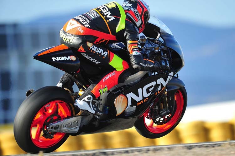 Simone Corsi im November 2013 beim Test in Almeria