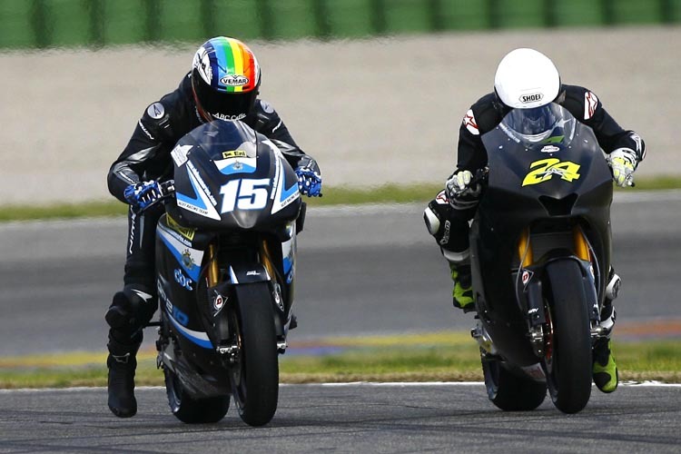 De Angelis (15) , Elias (24): Moto2-Titelfavoriten