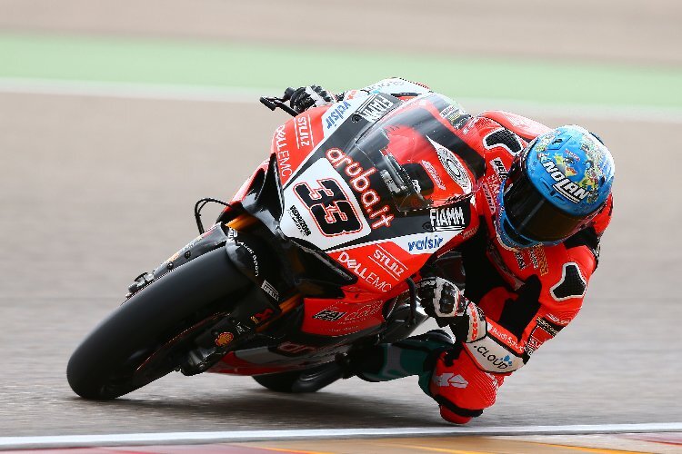 Marco Melandri gewann in Aragon die Superpole