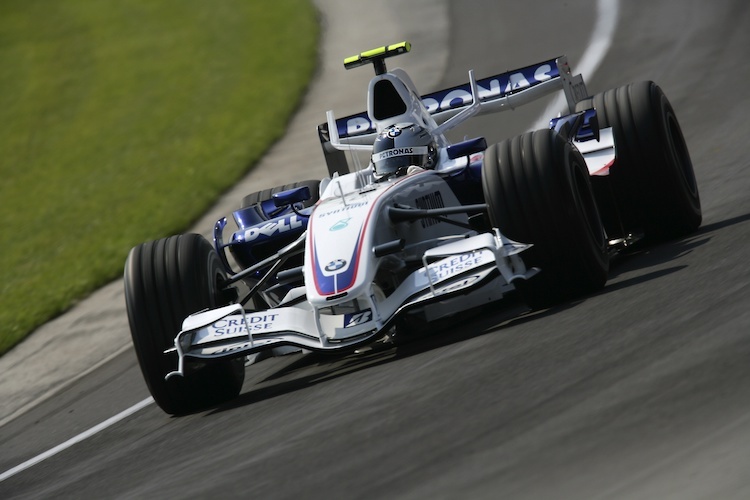 Sebastian Vettel 2007 in Indianapolis mit dem BMW-Sauber