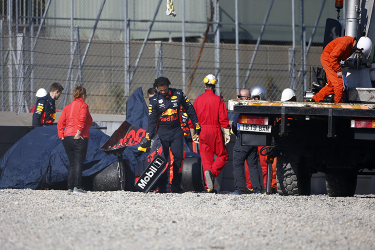 Pierre Gasly landete in der Streckenbegrenzung