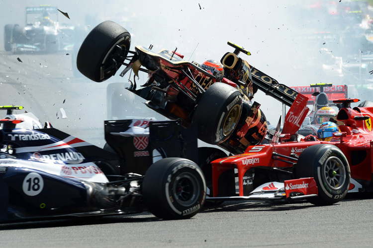 Fernando Alonso konnte schon 2012 in Belgien die Lotus-Aerodynamik im Detail betrachten