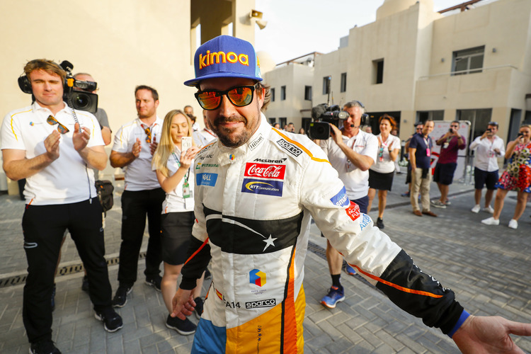 Fernando Alonso verabschiedete sich 2018 in Abu Dhabi aus der Formel 1