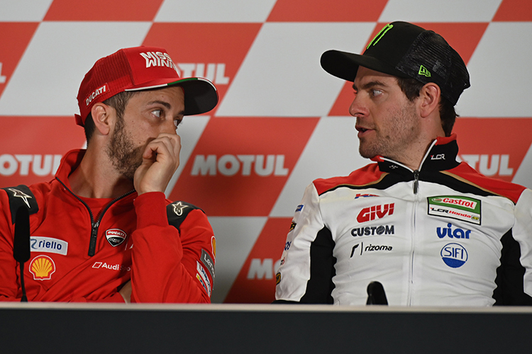 Andrea Dovizioso (li.) und Cal Crutchlow