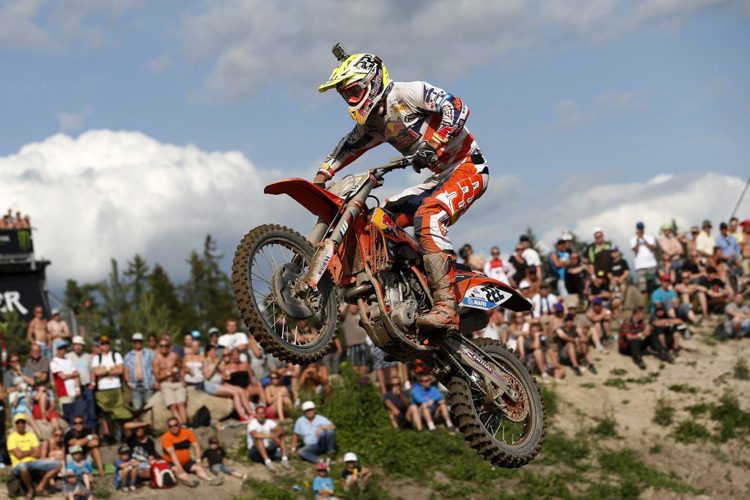 Sieger Antonio Cairoli fuhr lange hinter Clement Desalle