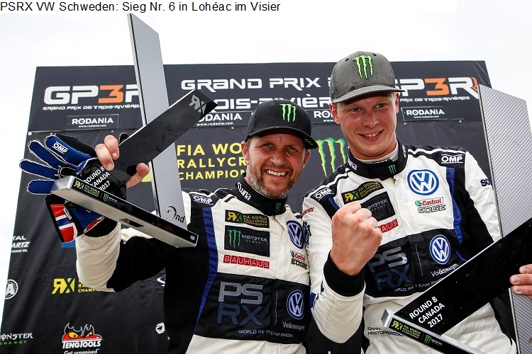 Petter Solberg (l.) und Johan Kristoffersson