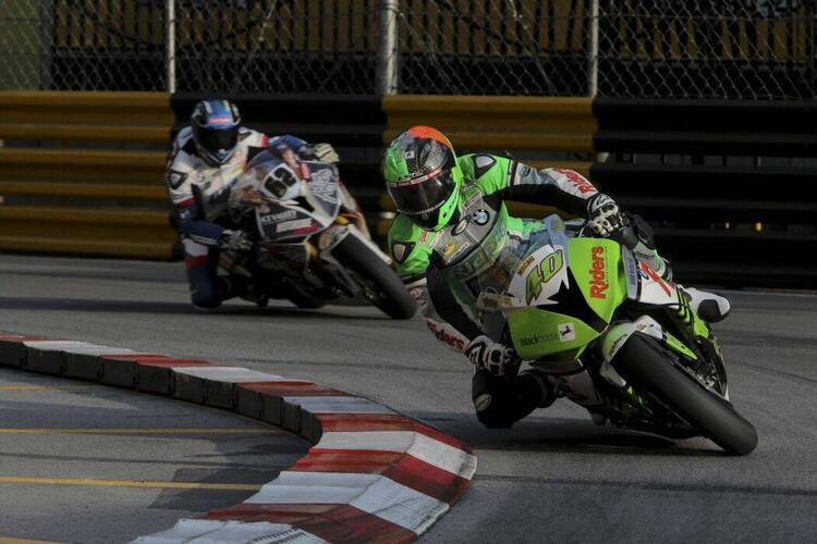 Martin Jessopp (40) fuhr die schnellste Zeit für den Macau Motorcycle Grand Prix
