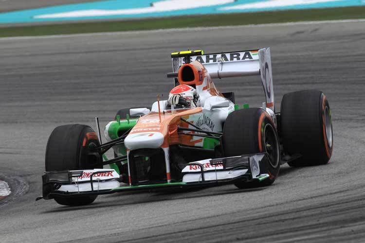 Die Force India werden weiter von Mercedes-Motoren angetrieben
