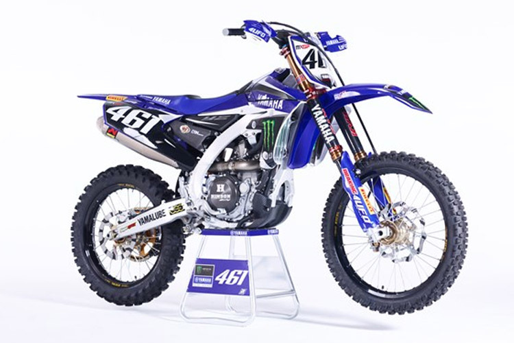 Mit dieser Werks-Yamaha YZ450FM will Romain Febvre die Mission Titelverteidigung in Angriff nehmen