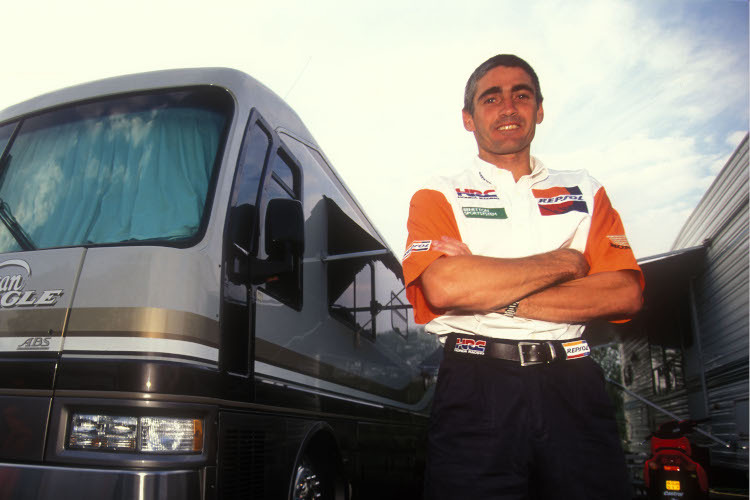 Mick Doohan 1996, als er den dritten von fünf WM-Titeln holte