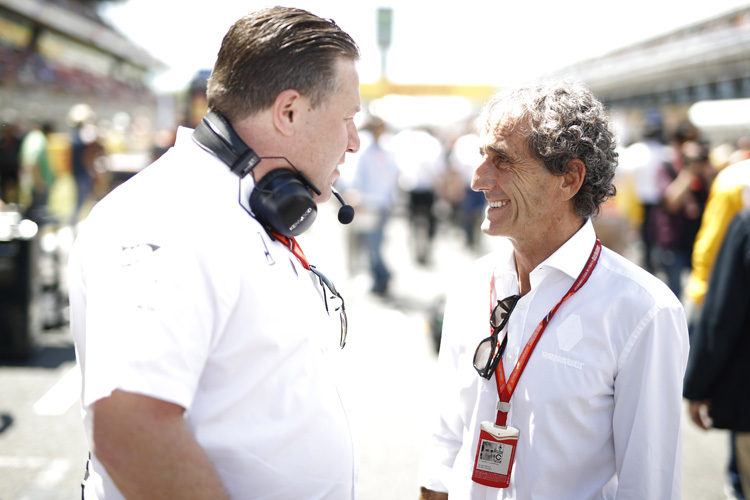 Zak Brown und Alain Prost