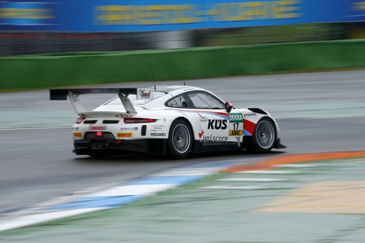 Zeigte der Konkurrenz nur sein Heck: Der Porsche 911 GT3 R vom Team75 Bernhard