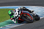 Eugene Laverty mit dem Ellbogen am Boden