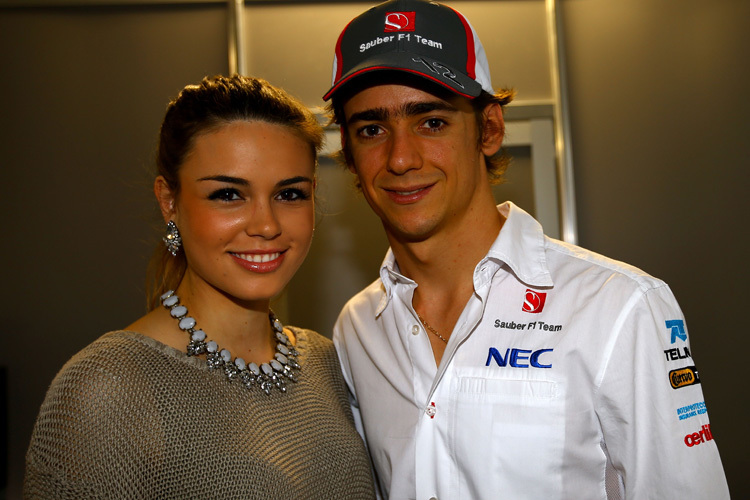 Esteban Gutiérrez mit seiner Freundin Paula Ruiz