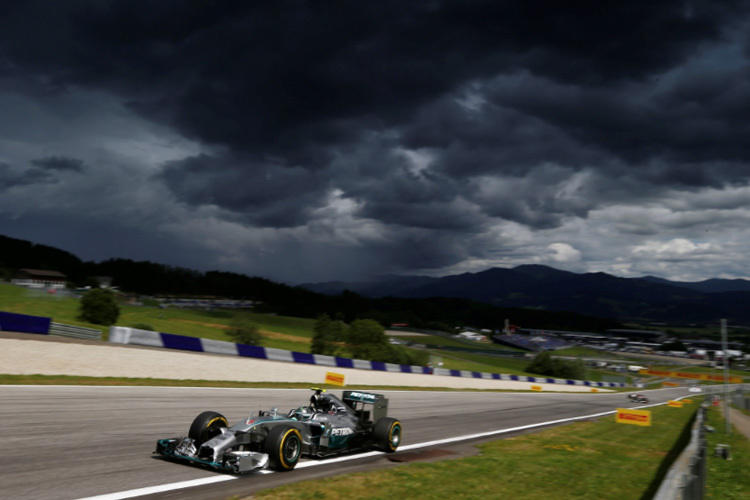 So dunkle Wolken wie in Österreich können auch über dem Hockenheimring aufziehen