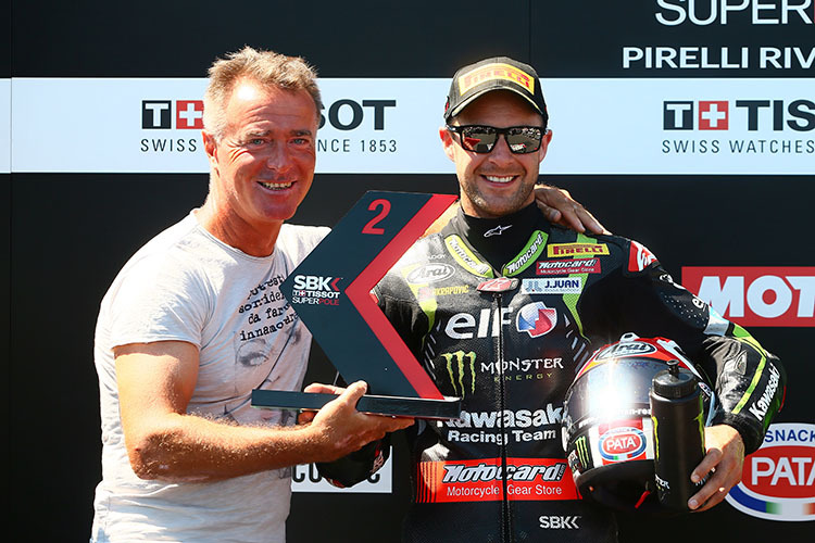 2018 in Misano: Franky Chili mit Johnny Rea