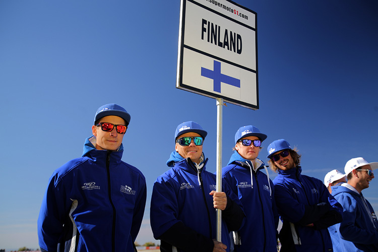 Das finnische Team 2013 mit Kingelin, Lehto, Salstola und Klem (v.l.)