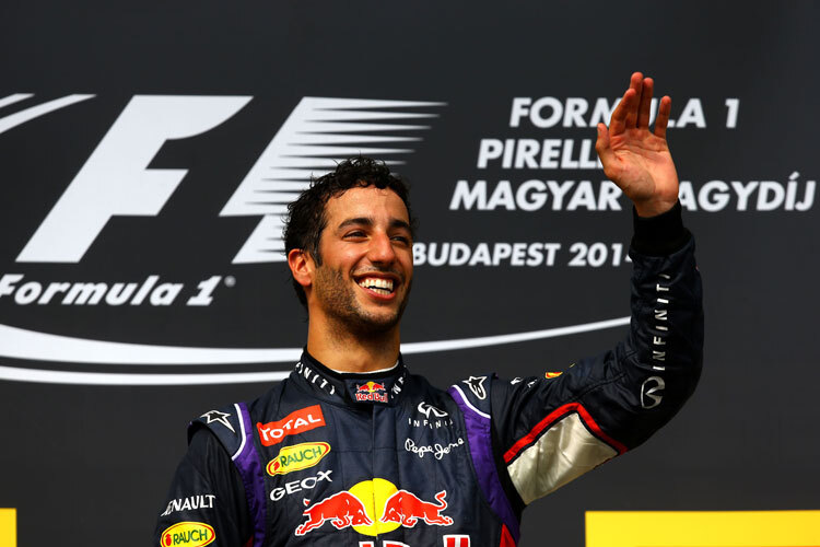 Daniel Ricciardo ist 2014 der bisher einzige Nich-Mercedes-Pilot, der schon Rennen gewonnen hat