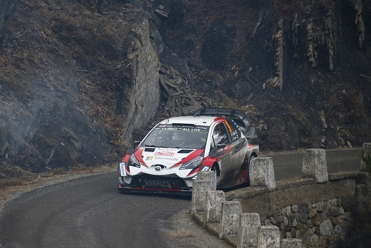 Esapekka Lappi erstmals auf Korsika im Yaris WRC