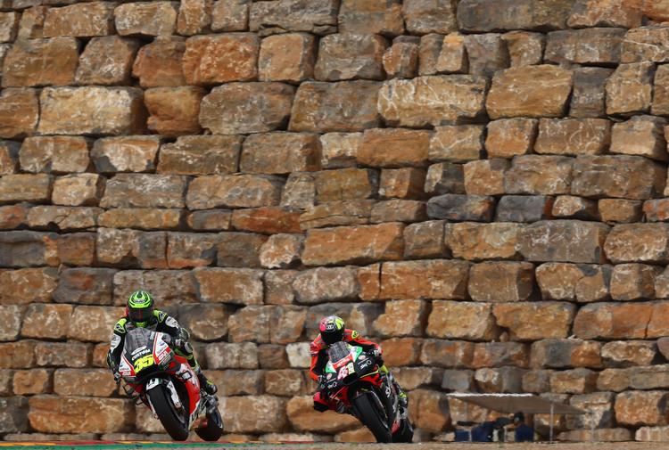 Cal Crutchlow und Aleix Espargaró 2019 in Aragon