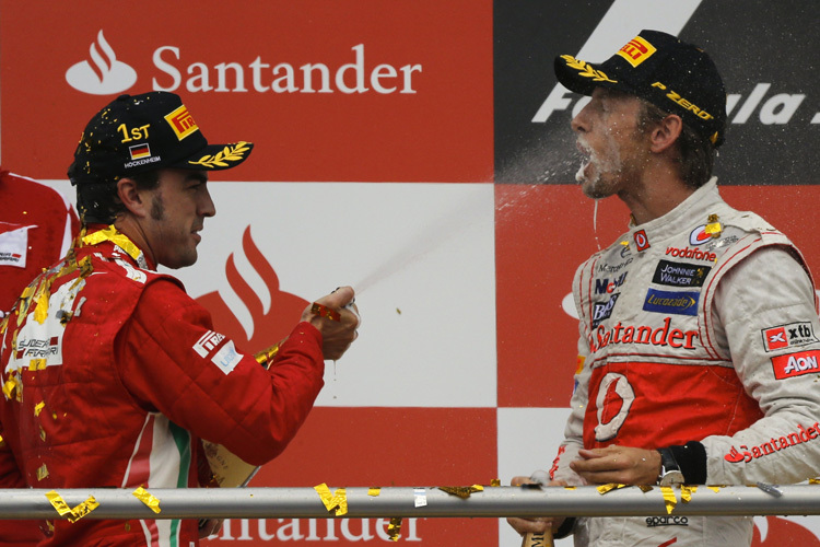 Zwei, die sich respektieren: Fernando Alonso und Jenson Button
