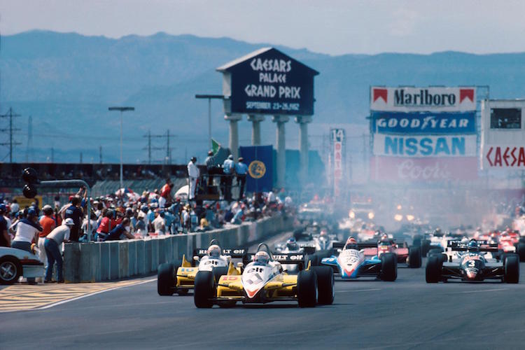 Beim Formel-1-WM-Lauf in Las Vegas 1982