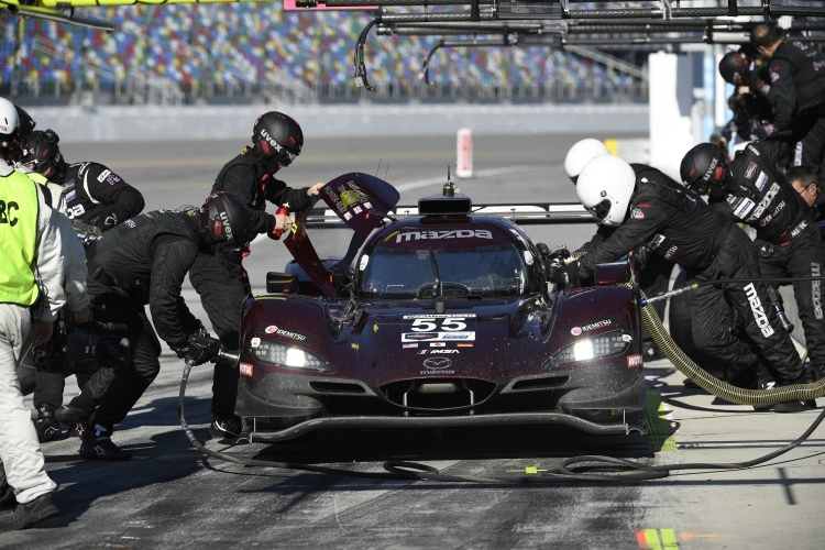 Boxenstopp aus 2020: Bei den 24h Daytona 2021 wird nur ein Mazda DPi teilnehmen