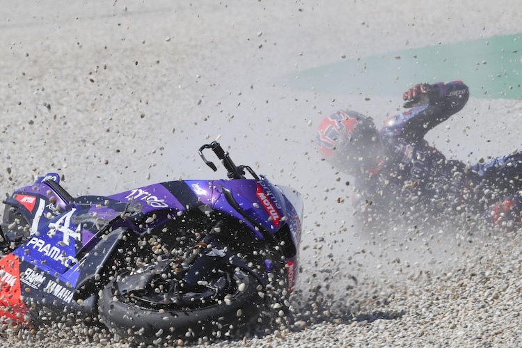 Ende des Ungarn-GP: Jack Miller im Kies