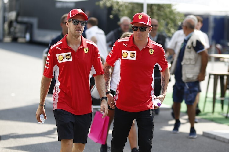 Sebastian Vettel und Kimi Räikkönen