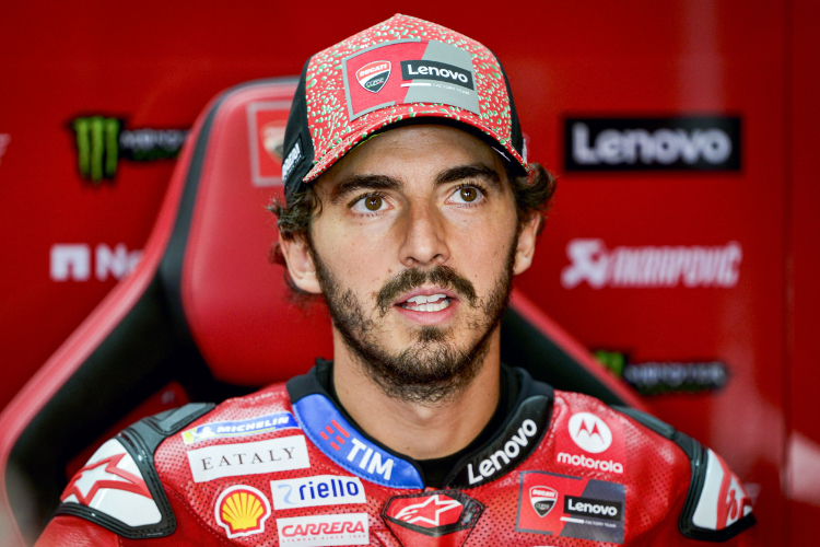 Pecco Bagnaia hatte im FP1 Probleme