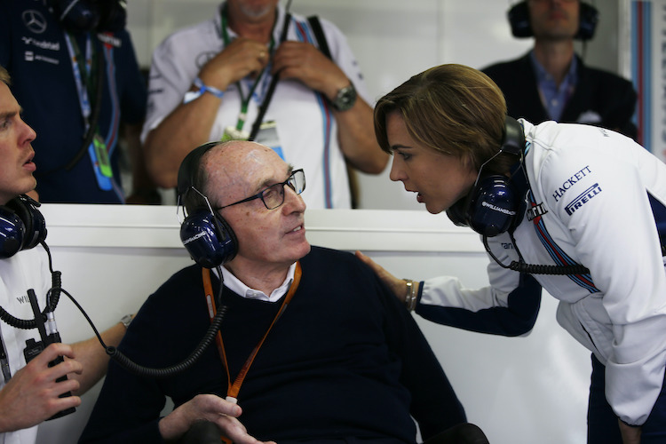 Claire Williams mit ihrem Vater Frank