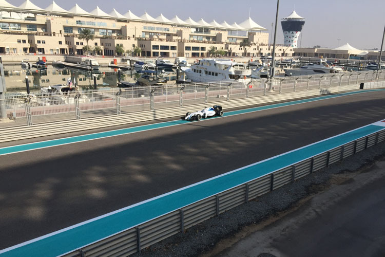 Lance Stroll rückte in Abu Dhabi im FW36 von 2014 aus