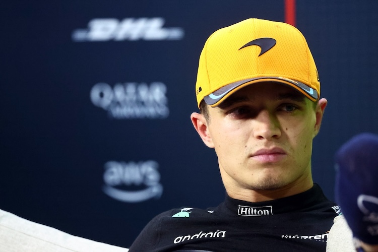 Lando Norris sagte zum Überholmanöver von Russell: «Da habe ich wohl ein wenig geschlafen»