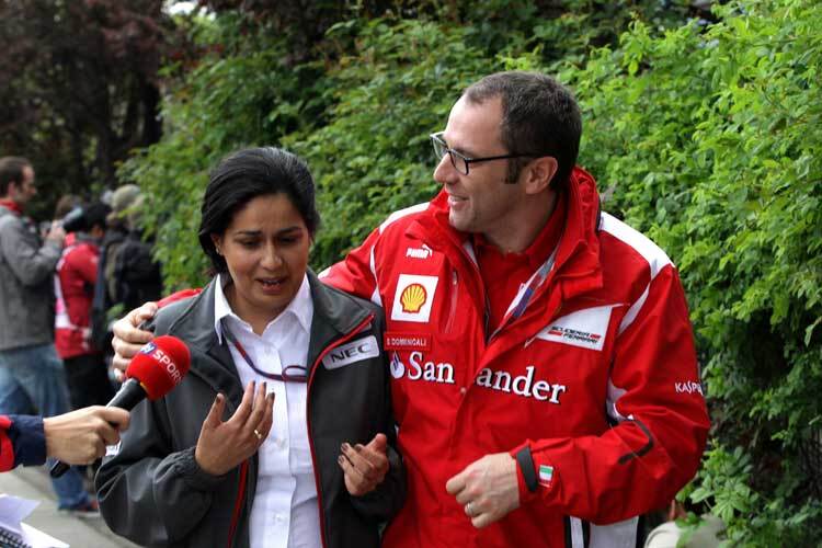 Stefano Domenicali mit Sauber-Teamchefin Monisha Kaltenborn