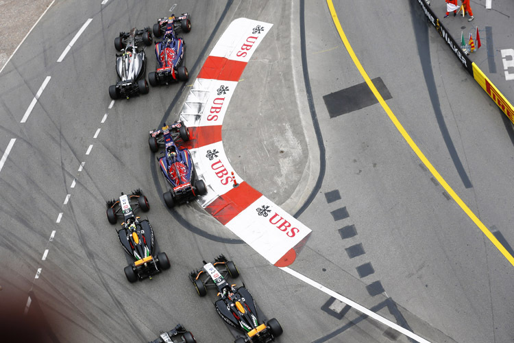 Die beiden Toro Rosso-Piloten Jean-Eric Vergne und Daniil Kvyat waren in Monaco auf aussichtsreichen Positionen unterwegs
