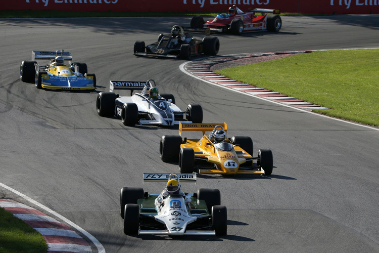 Das Feld der historischen GP-Renner in Montreal