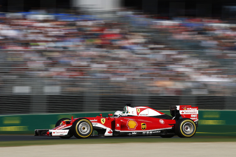 Sebstian Vettel im Ferrari: Reifenwahl verpatzt