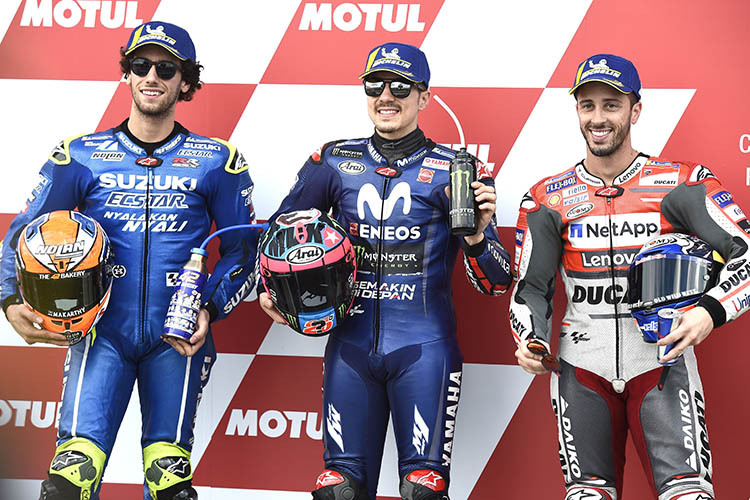 Die drei Schnellsten: Rins, Viñales und Dovizioso