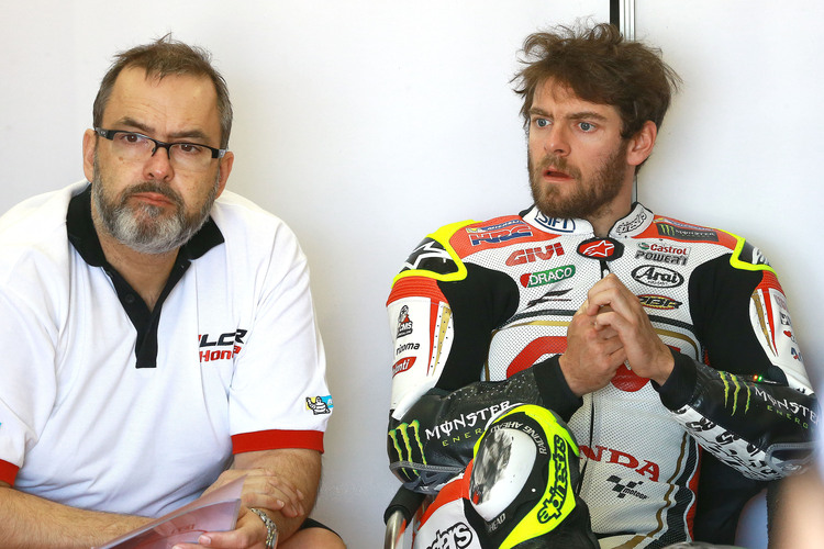 Crew-Chief Beefy Bourguignon und Cal Crutchlow