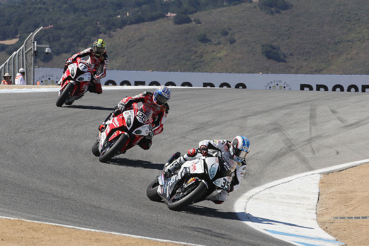 Raffaele De Rosa beim Meeting der Superbike-WM in Laguna Seca