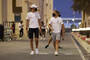 George Russell und Valtteri Bottas