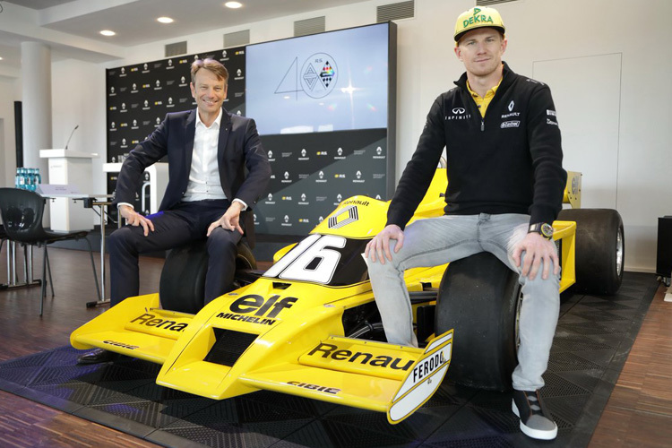 Vor der Reise nach Texas schaute Nico Hülkenberg bei Renault Deutschland vorbei