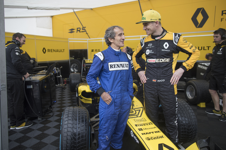 Alain Prost und Nico Hülkenberg