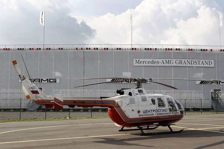 Er durfte nicht starten: der Rettungshubschrauber