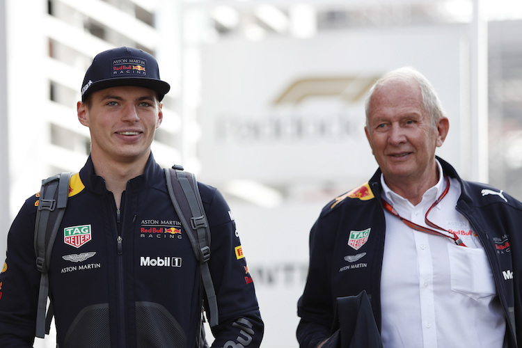 Max Verstappen und Dr. Helmut Marko