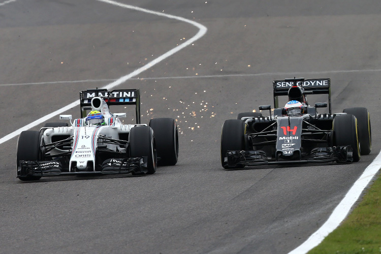 Massa und Alonso duellierten sich schon in Japan