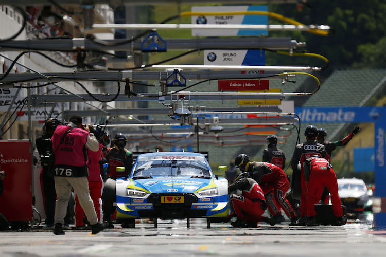 Die Working Lane in der Boxengasse am Hungaroring