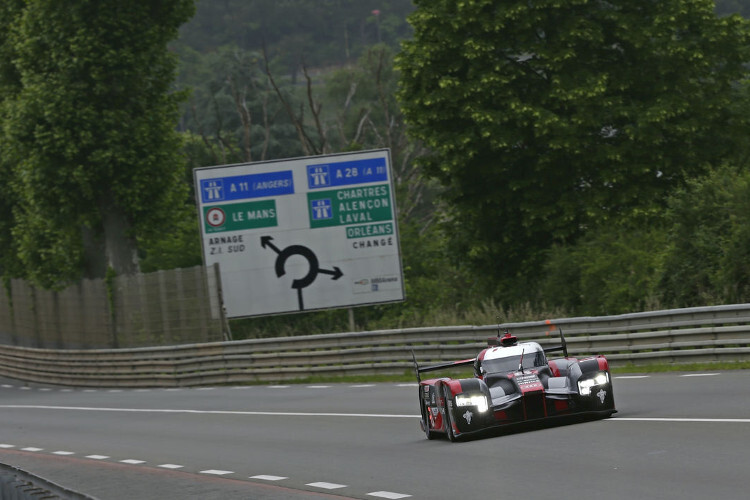 Bestzeit beim Vortest zu den 24 Stunden von Le Mans: Der Audi R18 von Lucas di Grassi, Loïc Duval und Oliver Jarvis