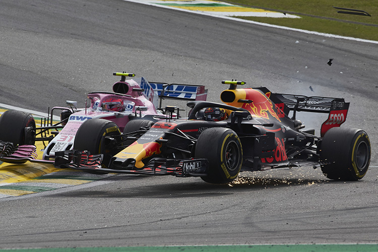 Esteban Ocon gegen Max Verstappen