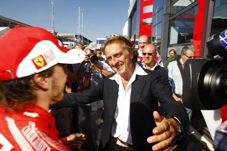 Nach dem Ungarn-GP war Montezemolo weniger zufrieden mit Fernando Alonso